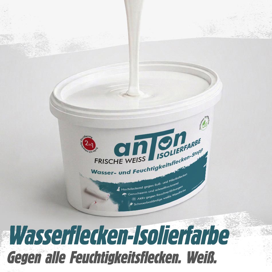 Wasserflecken Isolierfarbe - Stopp gegen Feuchtigkeitsflecken 💧